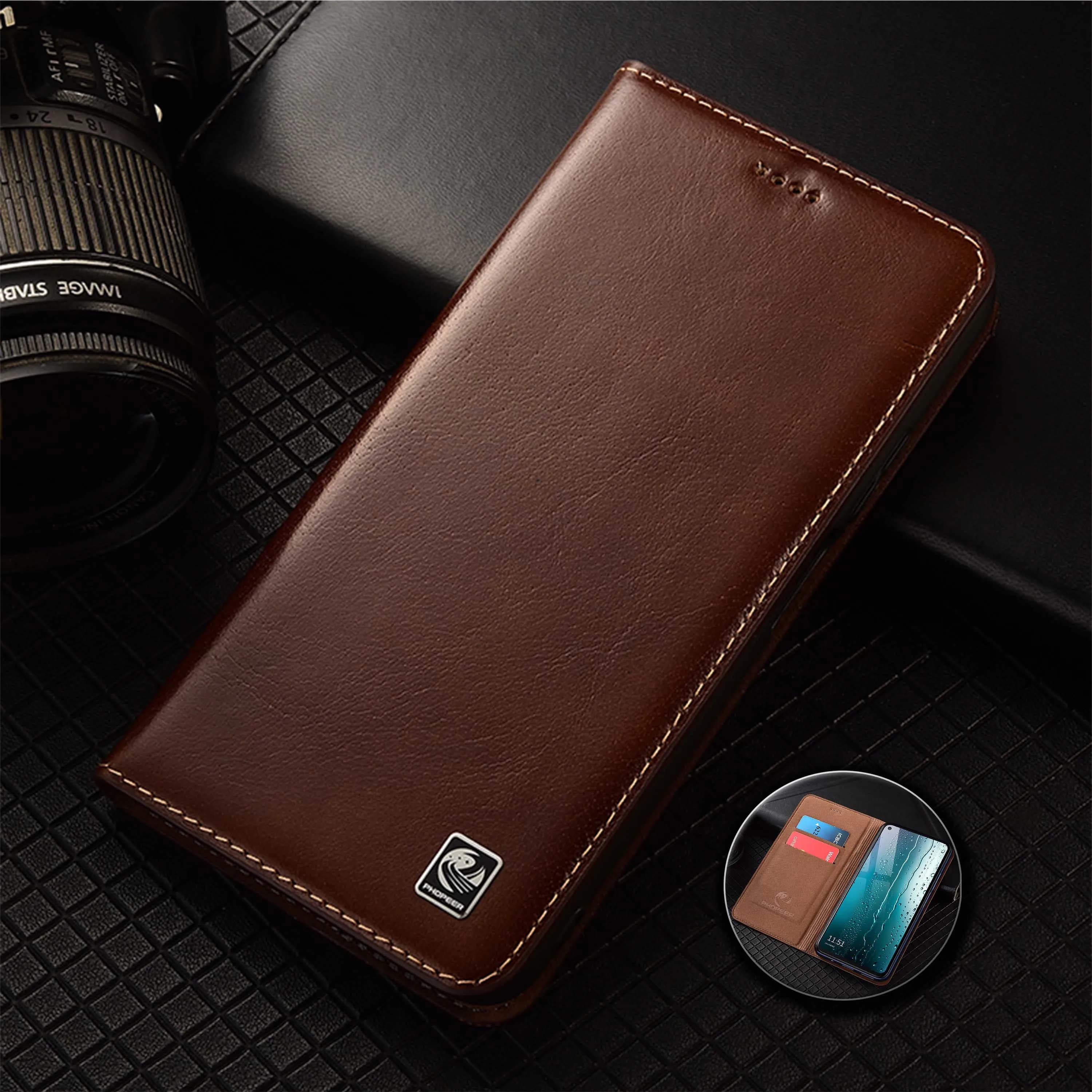 For Huawei P30 P40 P50 P50E P60 Pura 70 80 Pro Plus Ultra Lite Art Shuirui Series Pattern Of Genuine Leather Flip Phone Case