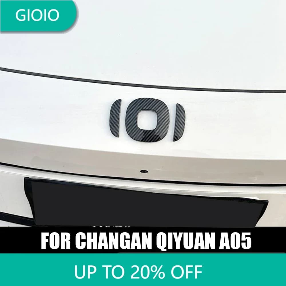 FOR Changan NEVO QIYUAN A05 2024 2025 ABS Plastic Car Styling Decorative Sticker Car Logo Front Grille Logo Black Badge Emblem