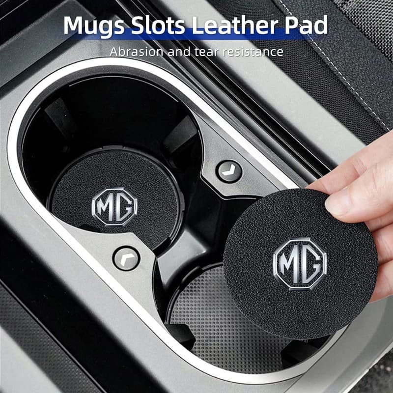 Interior Mod Styling Carbon‑Pattern Non‑Slip Cup Pad For MG4 Cyberster ES5 Auto Decor Replacement Parts