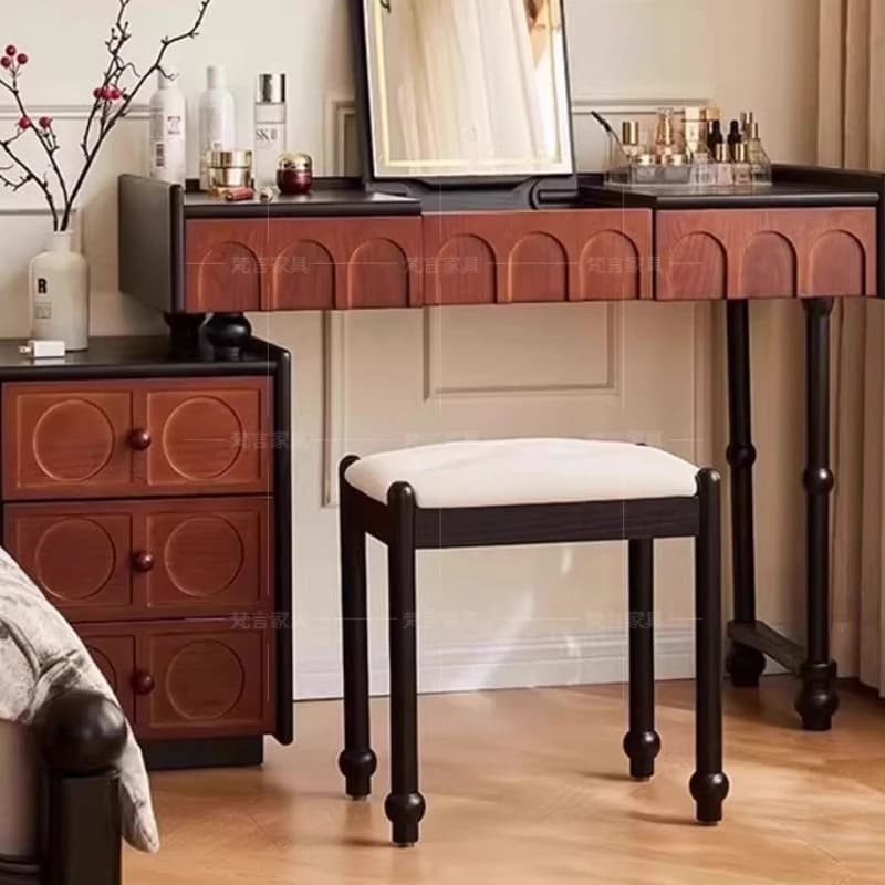 Huge Glossy Vanity Table Europe European Drawers White Vanity Table Grey Clothing Meuble De Chambre Furniture For Home