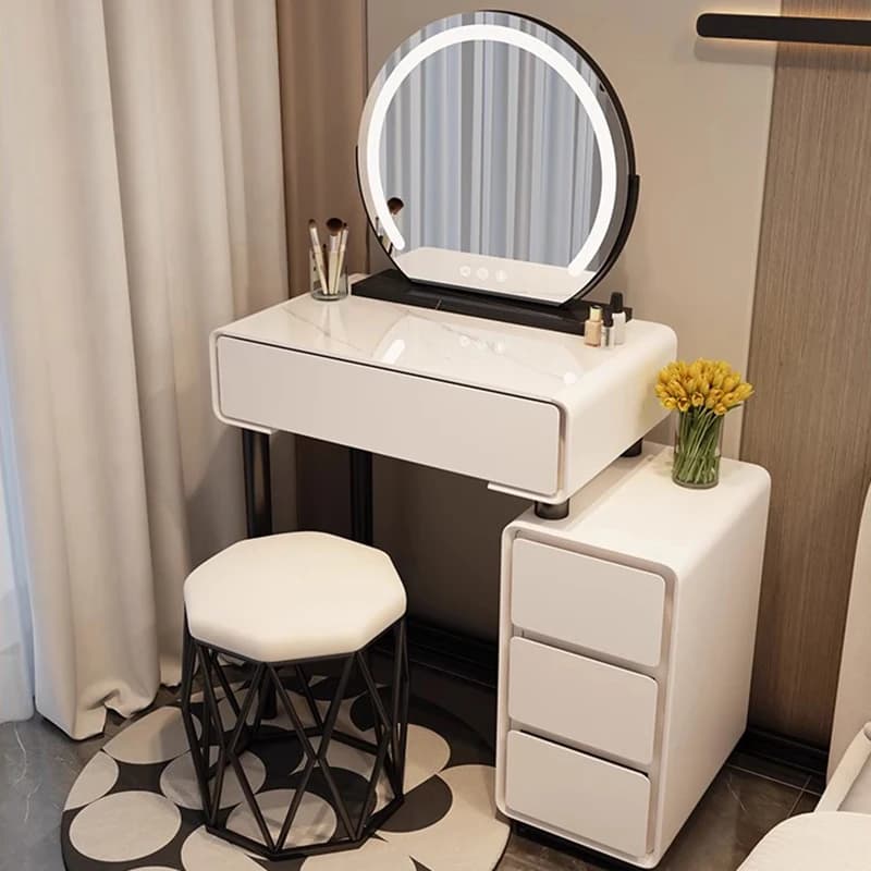 Modern Unique Vanity Desk Artistic Trendy Premium Graceful Vanity Desk Fashionable Meticulous Coiffeuse De Chambre Furniture
