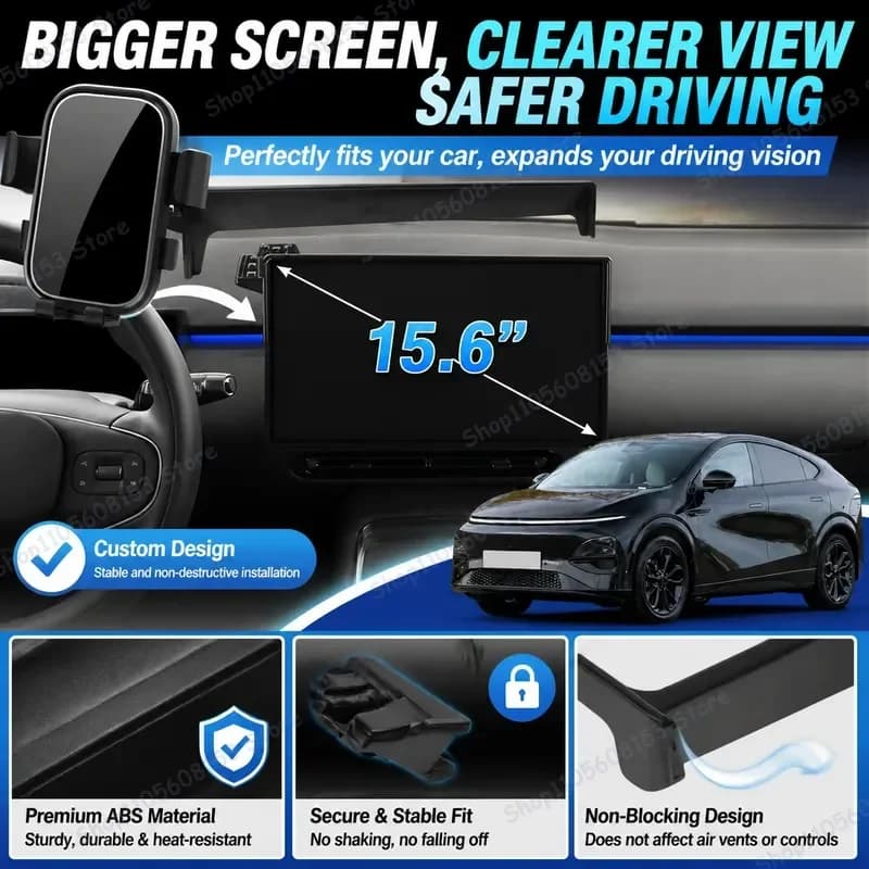 For XPeng G6 2025 2026 2027 Car Phone Holder Adjustable Clip Mount Stable No Shake Dashboard Vent Air Vent Mount Accessories