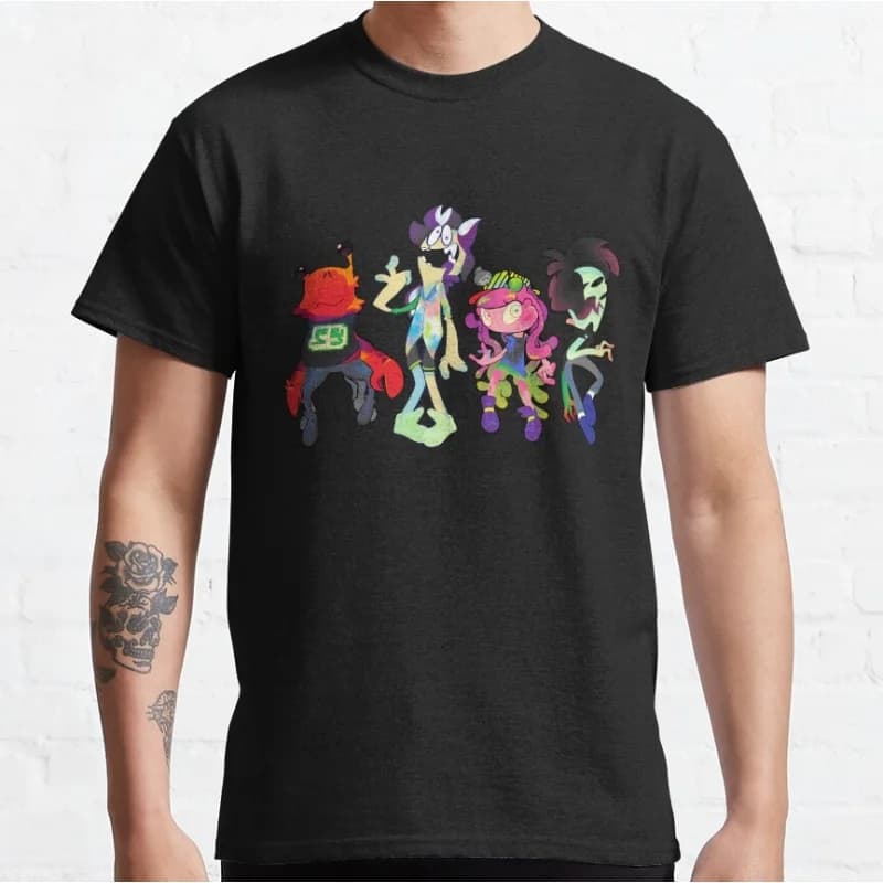 Chirpy Chips Cartoon Video game Splatoon Gift T-Shirt for gamer 100% Cotton y2k clothing Short-Sleeve Tee All Size Tops
