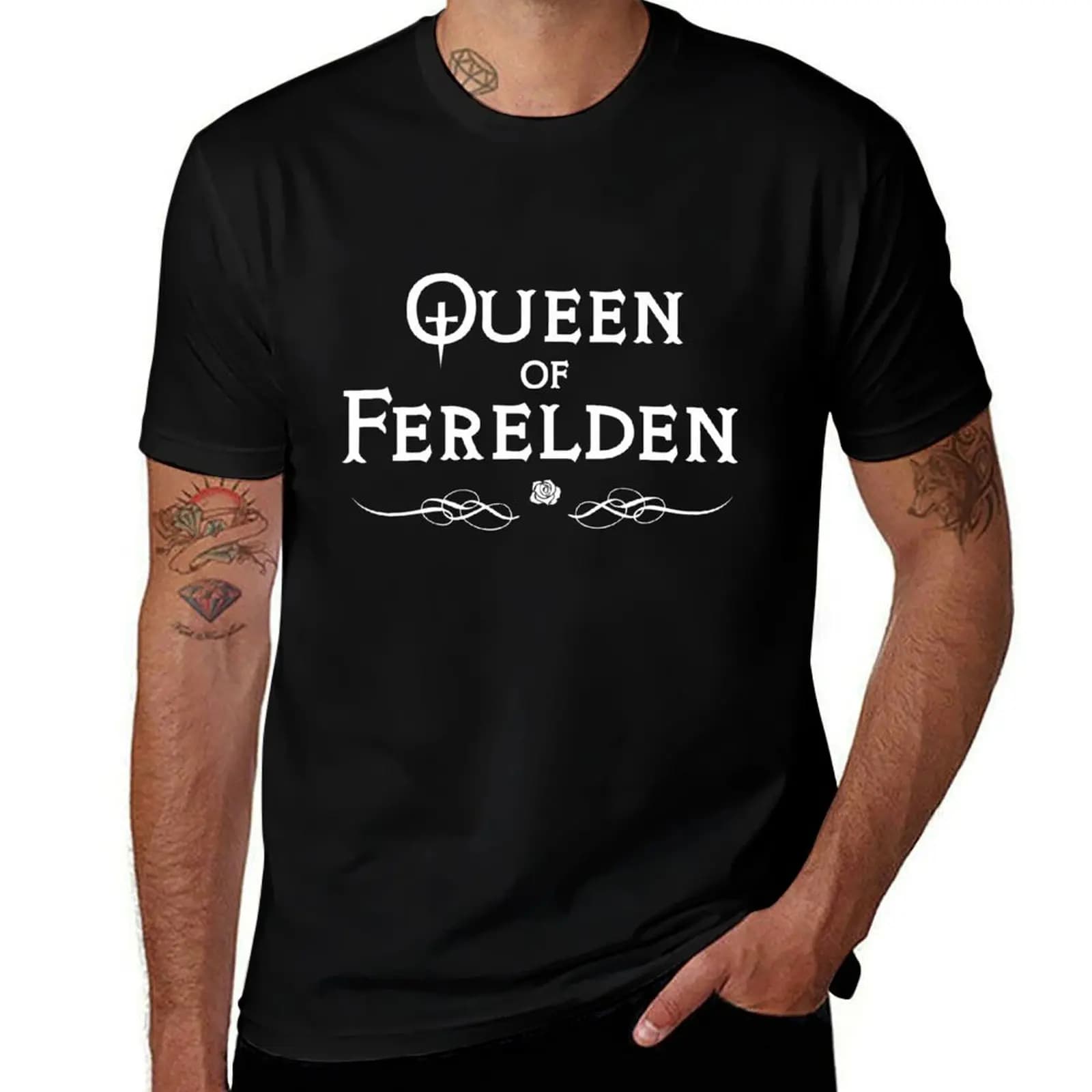 Queen of Ferelden (Version 1) T-Shirt plus size clothes man t shirt mens vintage t shirts