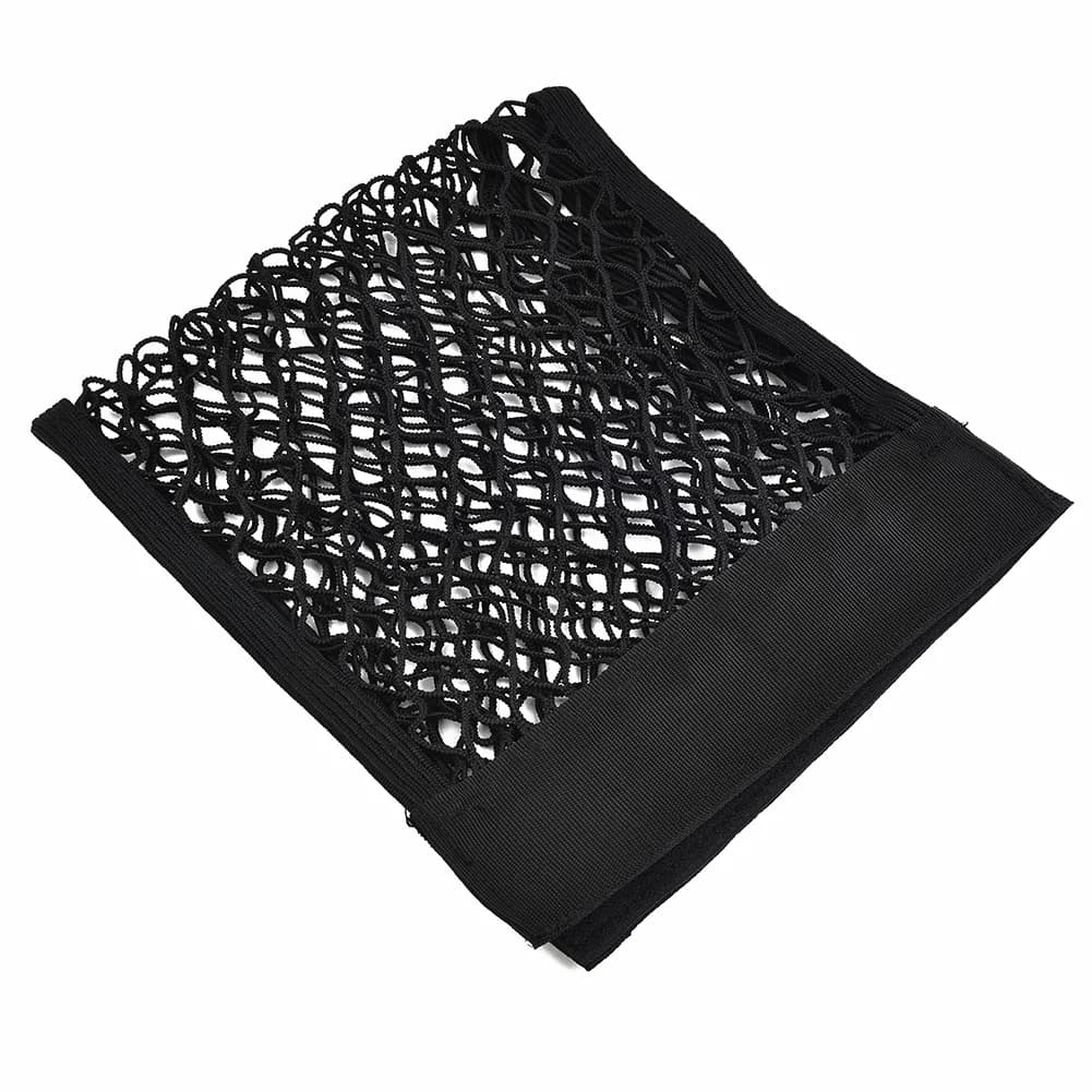 Car Rear Trunk Organizer Net Mesh Seat Elastic String Sticker Storage Bag Pocket Auto Organizer Car Rear Trunk