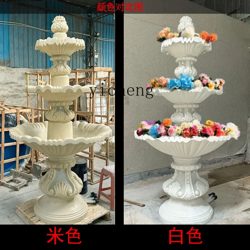 DSA French running water fountain decorative ornament landscaping outdoor balcony garden courtyard wishing pool