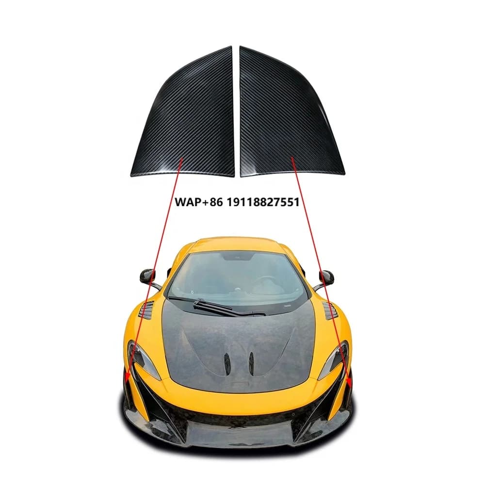 OEM Style Auto Parts Carbon Fiber Front Bumper Side Blade Panel for Mclaren 650S Upgrade to 675