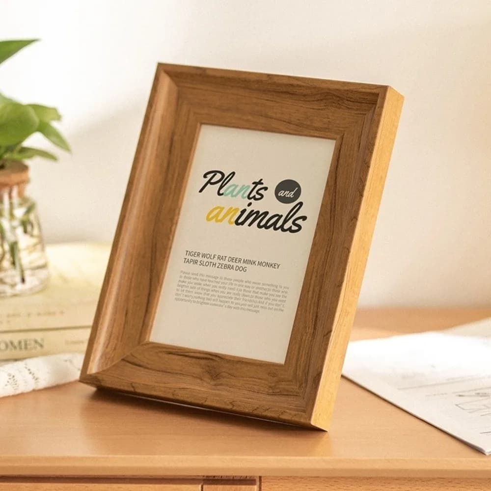 Creative Multi-Size Photo Frame Resin Acrylic Resin Picture Frame Simple Retro Style Vintage Photo Frame Wall Decor