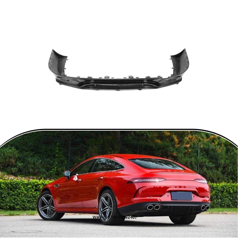 Dry Carbon Rear Bumper Diffuser Spoiler Fits for MercedesBenz forAMG GT 53 54 55 19UP