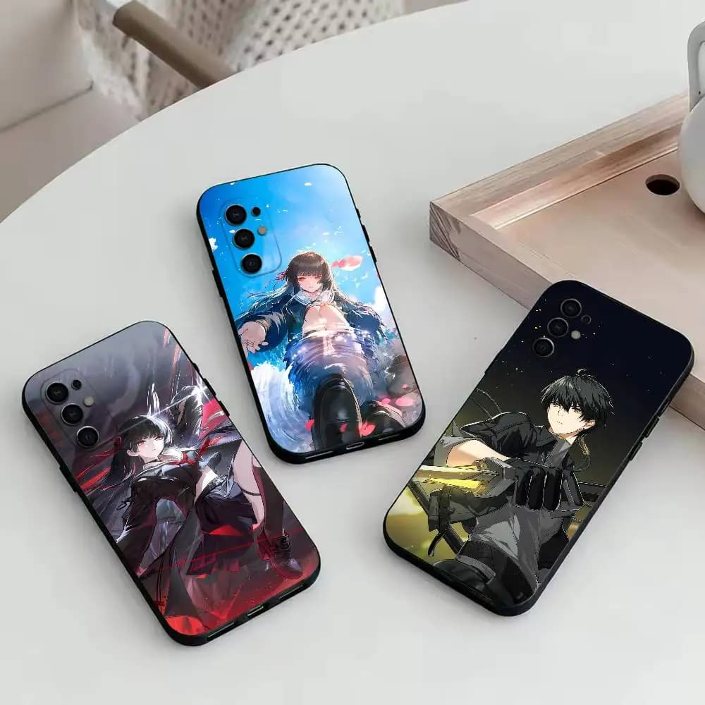 Game -WW- Wuthering Waves WuWa  Phone Case Black Silicone Soft For Samsung S25,S24,S21,S22,S23,S30,Ultra,S20,Plus,Fe,Lite