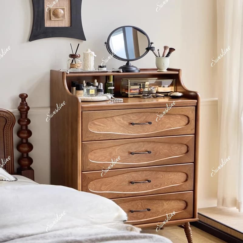 French retro starry sky four chest, bedroom, bedside storage cabinet