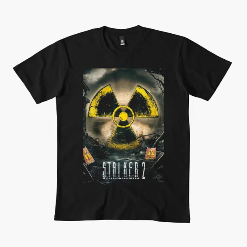 S.T.A.L.K.E.R. 2 Shadow of chernobyl 0401 Danger exclusion zone gift t shirt Video game Stalker Graphic Clothes All size Tops