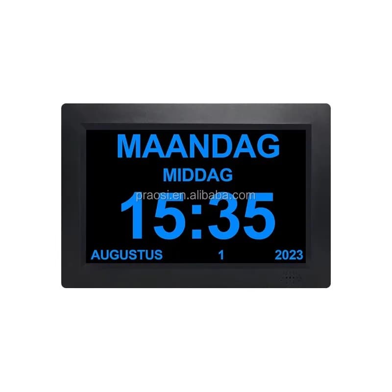 2024 New Design Table Timer 25 Alarms Prayer C      Digital Calendar Day C      7 8 10 12 13 14 15 Inch