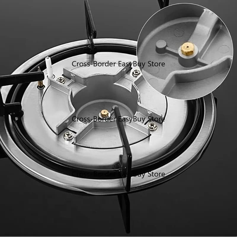 4 Burner Ga-s Cooktop Household Kitchen Stove with Sabaf Burners Fit LPG Natural G-as