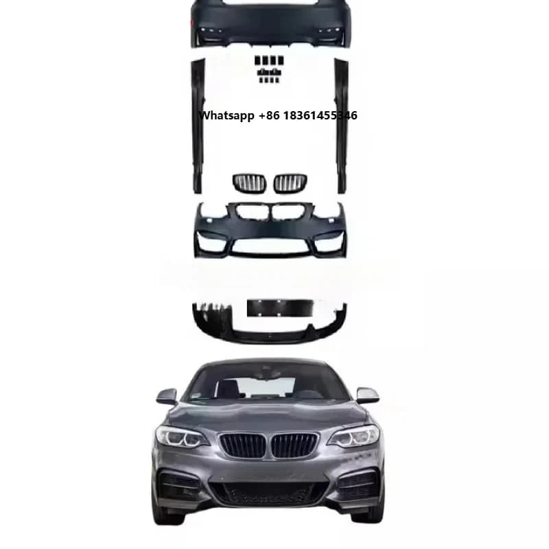 Upgrade Bodykit M4 Front Lip Grille Side Skirts Rear Bumper 2010-2013  3-Series E92 Front  Use