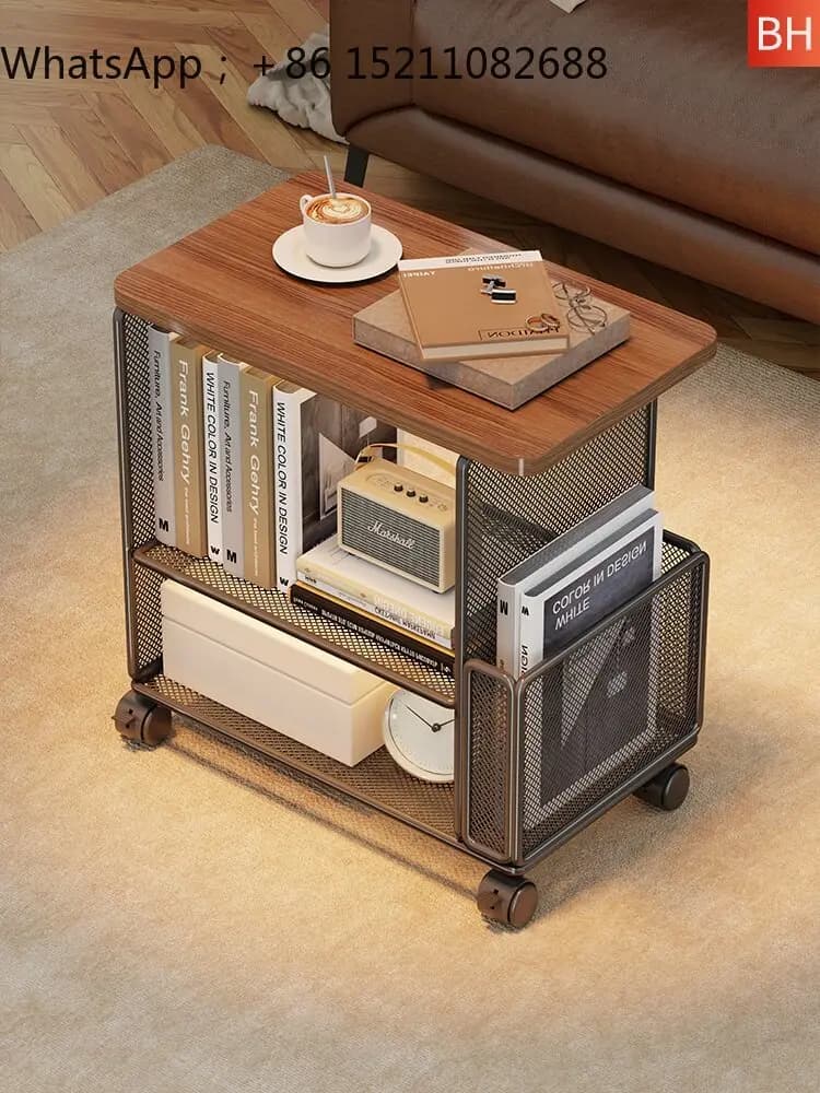 LLY removable sofa side cabinet trolley rack rental house tea table small table simple corner cabinet