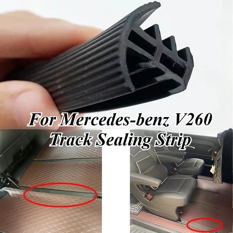 For Mercedes V260 Seat Rail Dust Cover Trim Rubber Car Interior Track Seal Strip AntiDirt Protector Premium Interior Accessories