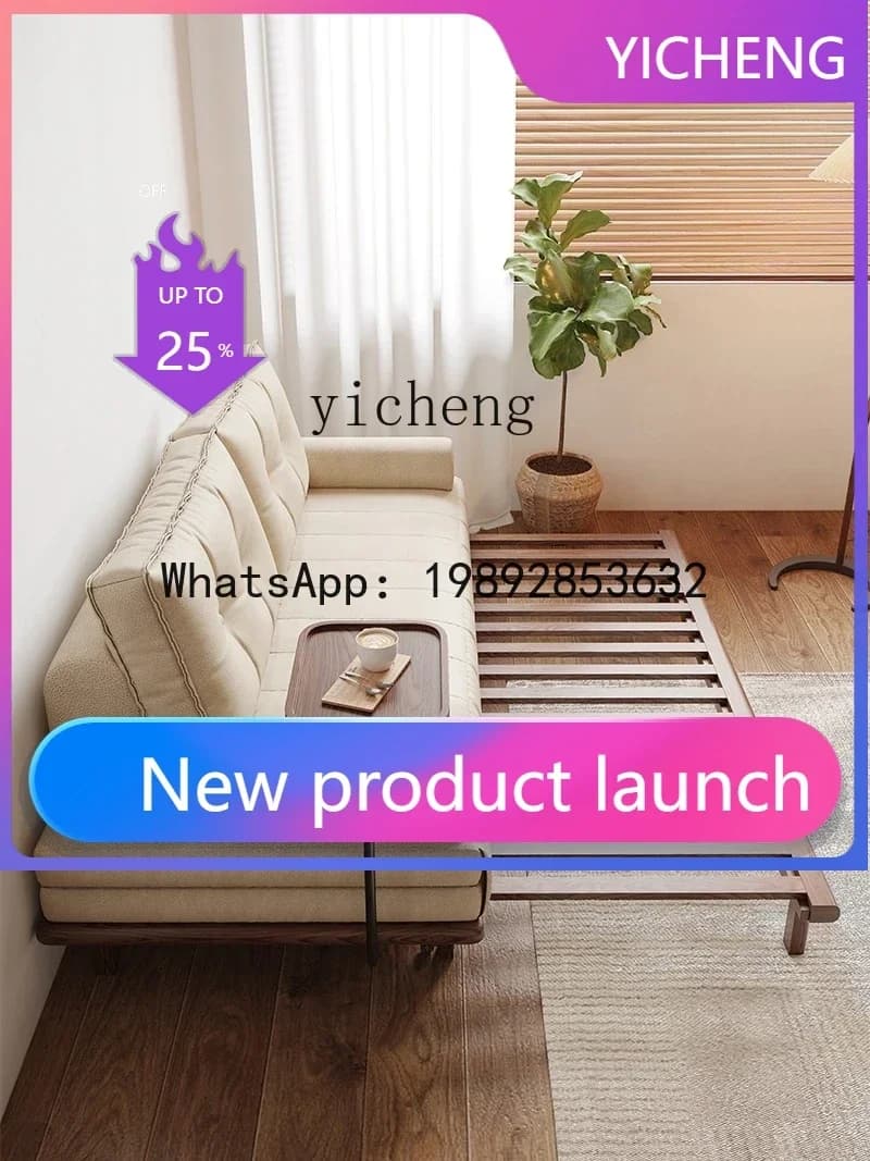 A2-9  Multi-Functional Technology Cloth Sofa Bed Push-Pull Dual-Use Folding Retractable Small Apartment Double