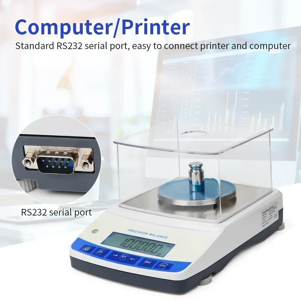 Best sell 500G 0.001G Lab Analytical Balance Scale High Precision Electronic Balance EU Plug Kitchen Jewelry Luggage Weighin