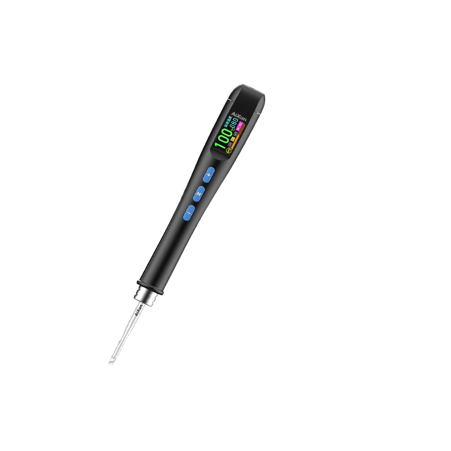 Aixun T208 Mini Soldering Station W/ 6-Axis Gyro 0.96" LCD Auto-Sleep, High-Temp Resistant USB/OTA Upgrade Portable Welding Tool