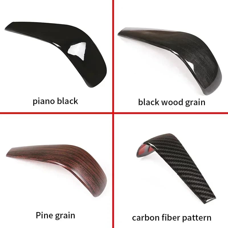 For BMW 1 Series 3 Series X1 E90 E92 E93 E87 ABS Carbon Fiber Car Center Control Shift Head Patch Decoration Auto Accessories