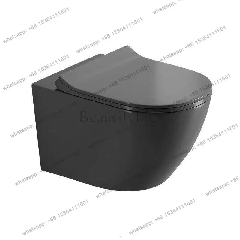 Wall-mounted high-end small apartment suspended wall-mounted toilet round