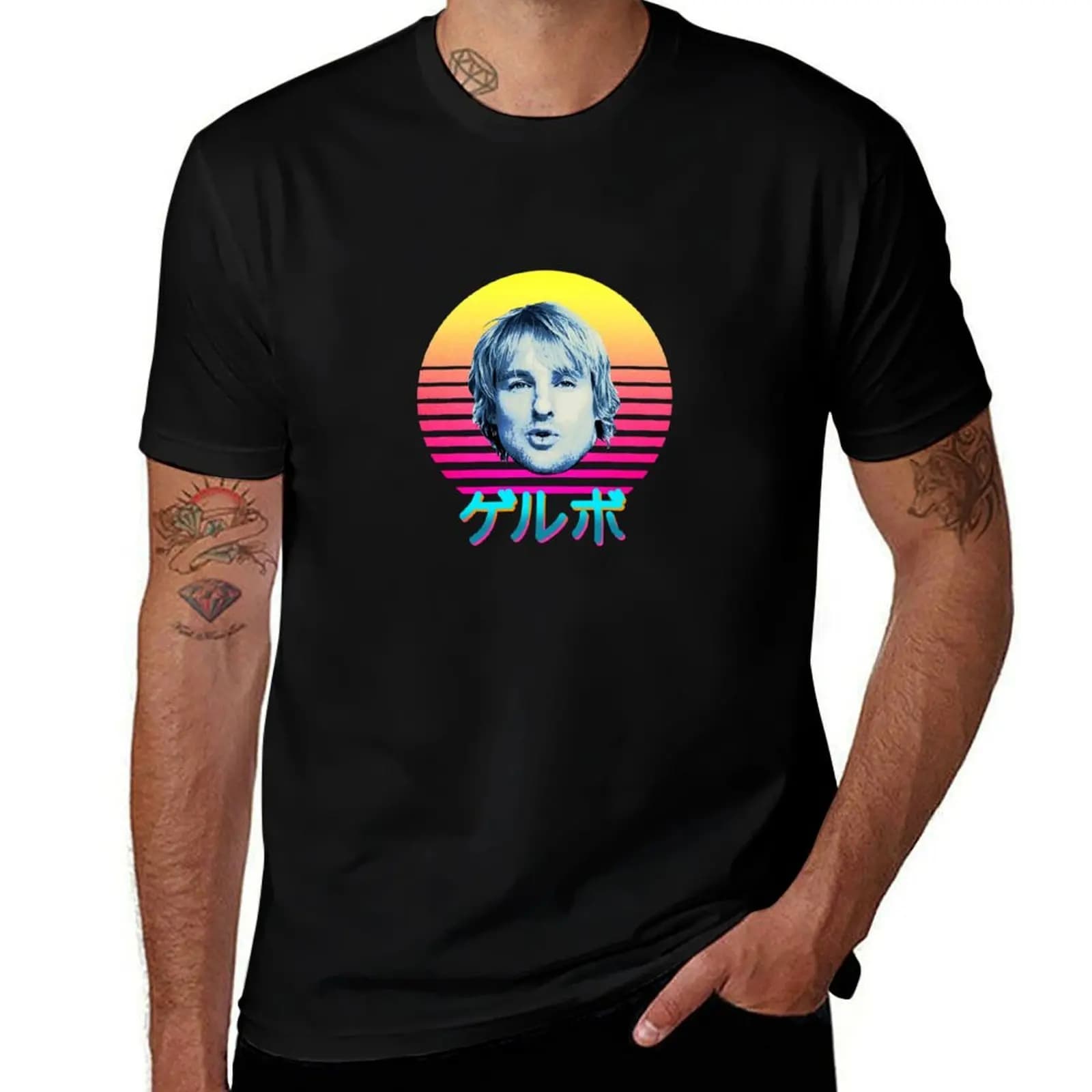 Owen Wilson ゲルボ! T-Shirt man t shirt graphic T-Shirt