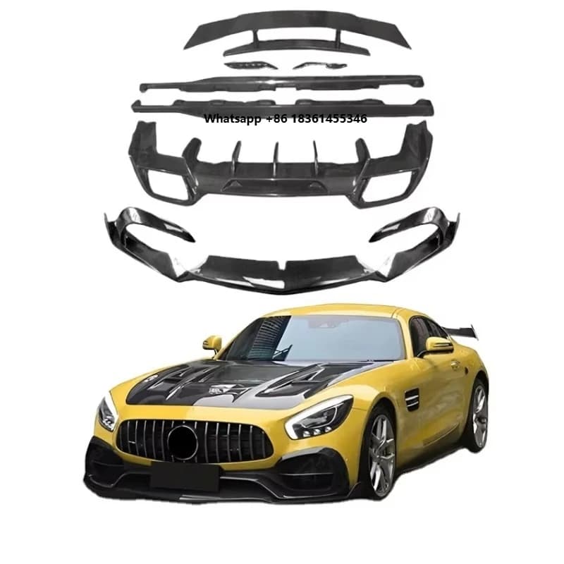 Car Body Kit for GT Modified Carbon Fiber Front Lip Rear Diffusers Side Skirts Spoiler Car Kit