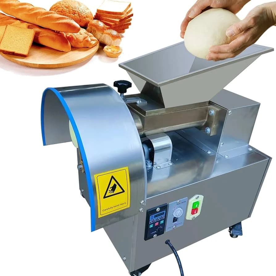Small Automatic Dough Divider Machine Stainless Steel Mini Dough Cutting Equipment for Bakery Pizza Bread Pastry Small Shop