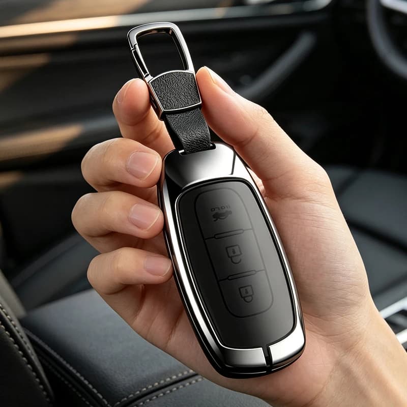 Zinc Alloy Leather Car Key Case Cover Shell For Nissan X-trail T33 Qashqai J12 Teana Altima Ariya 2022 2023 Protect Shell