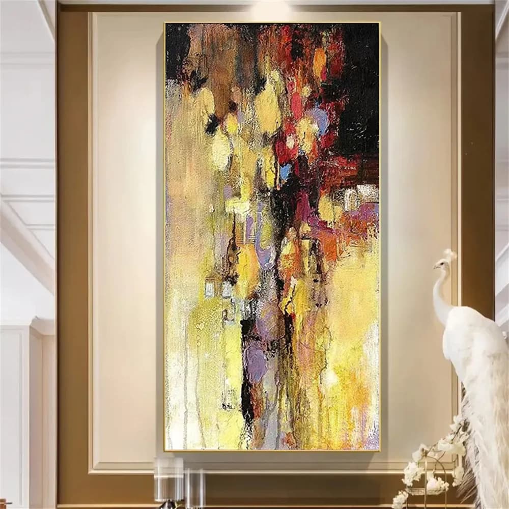 100% Handmade Paris City Scenery Canvas Painting Modern Home Decor Wall Art Eiffel Oil Paintings For Living Room Decor Porch