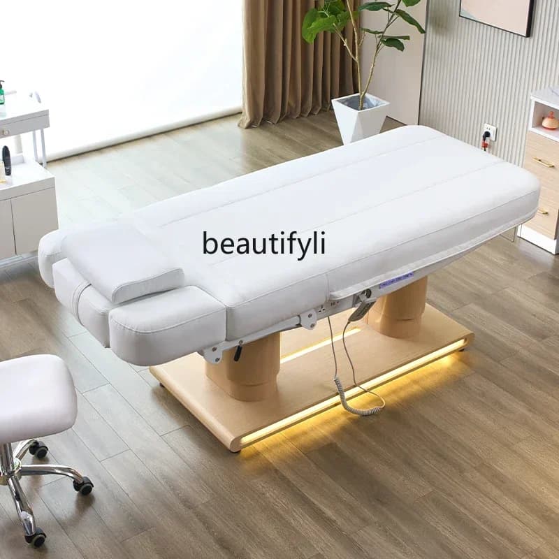 53Beauty bed Beauty salon spa bed Constant temperature heating Electric lifting massage bed Tattoo embroidery