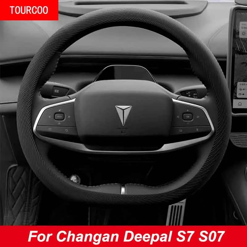 For Changan Deepal S07 SL03 L07 Liquid Silicone Steering Wheel Protective Cover Anti-slip Slim Cover Accessories
