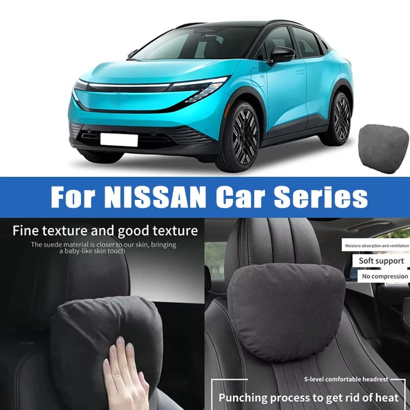 Top Quality Car Headrest Neck Support Seat Soft Neck Pillow Breathable For Nissan Altima Sentra Rogue Pathfinder Versa Maxima