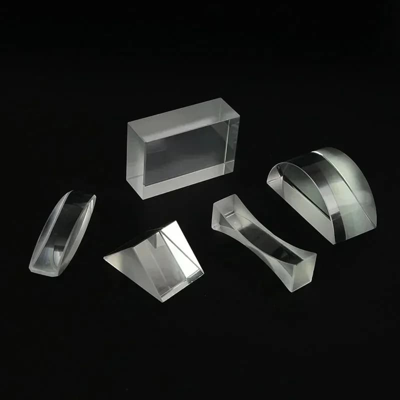 HD High Quality 5 Pieces Optical Lenses Prisms Set Seven-color Sunlight Physics Teaching Light Spectrum Optometry Lens