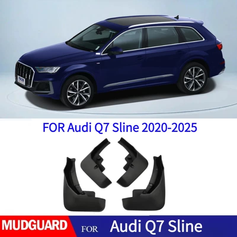 FOR Audi Q7 Sline 2020 2021-2025 Mudguard Fender Mud Flap Guards Splash Mudflaps Car Accessories 4pcs