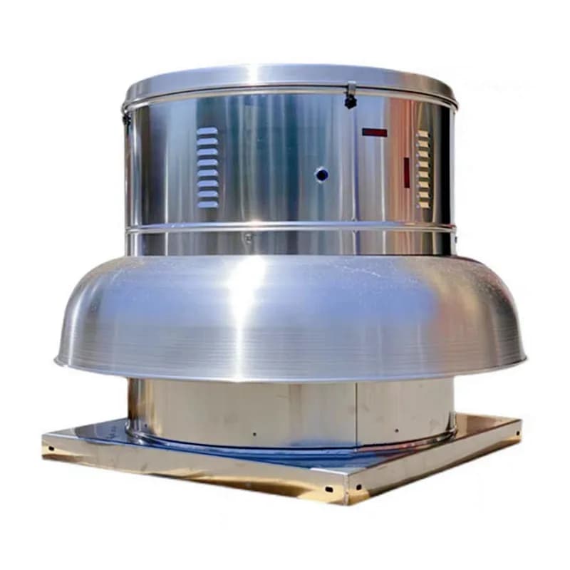 Aluminum centrifugal roof fan, steel frame light roof fan