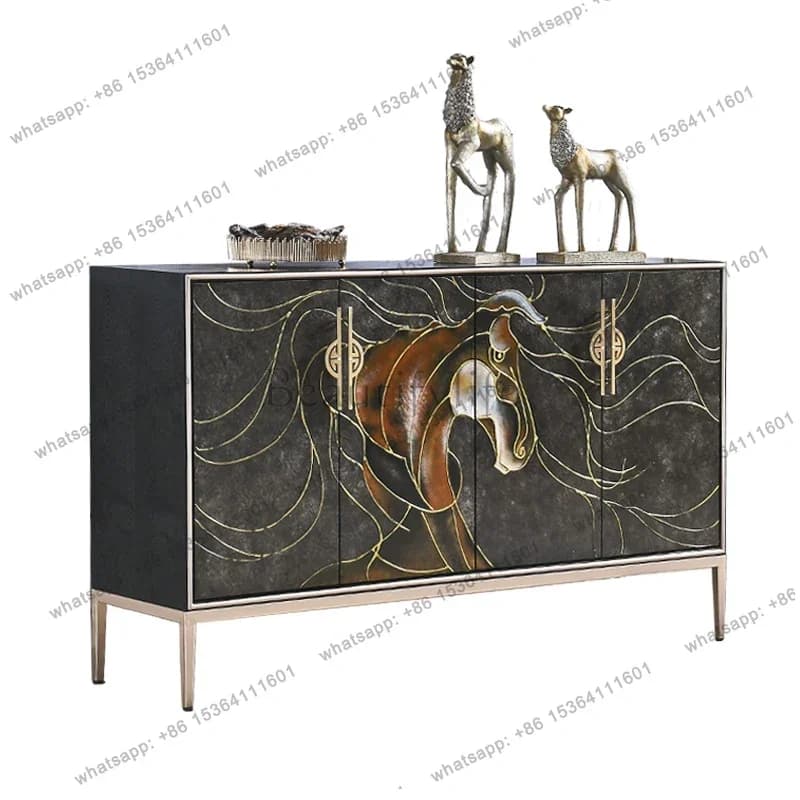 porch cabinet light luxury post-modern door shoe cabinet living room partition dining room cabinet