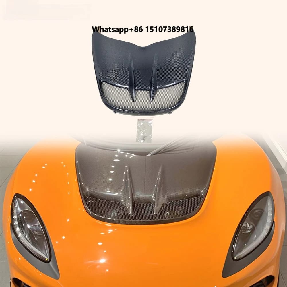 For Exige V6 Cup 430 380 Sport Style Front Hood Access Panel Carbon Fiber