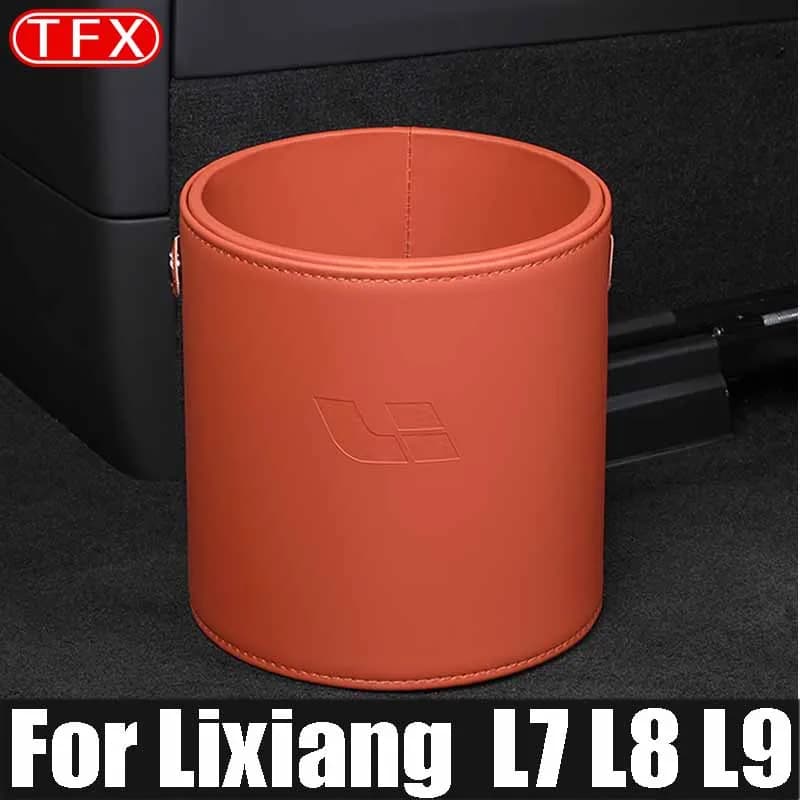 For Lixiang Li L9 L8 L7 Car Styling Garbage Can Storage Bucket Storage Box Interior Decorations Change Auto Modified Accessories