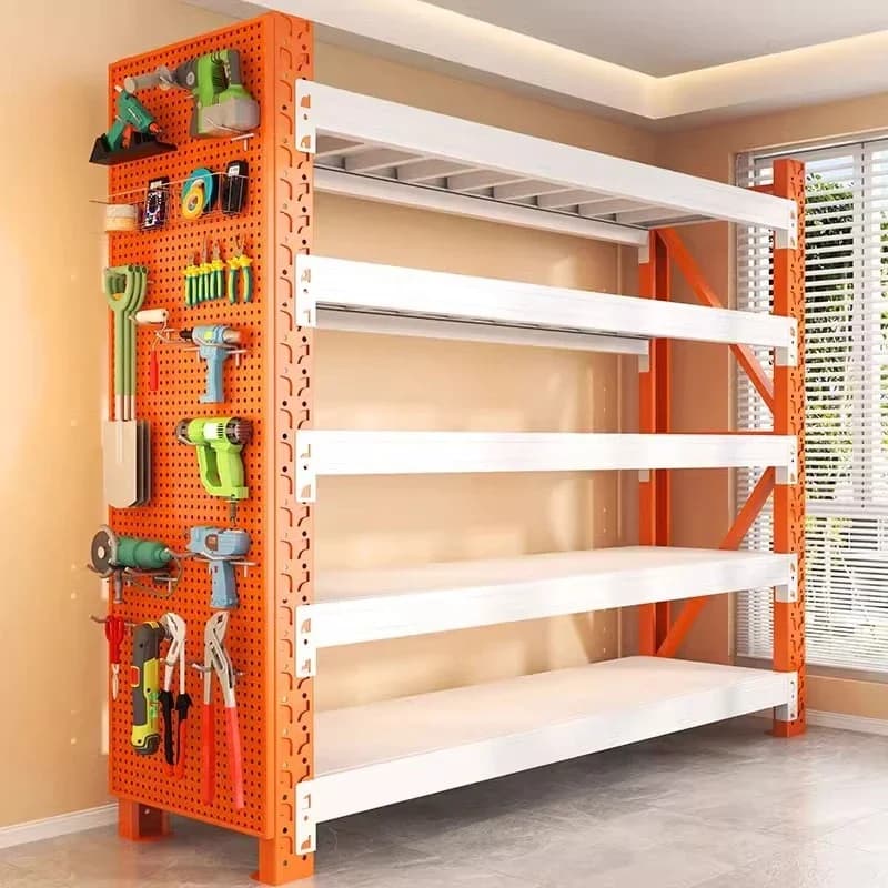 Warehouse thickened shelves Industrial heavy-duty multi-layer shelves Multifunctional steel storage Commercial display racks