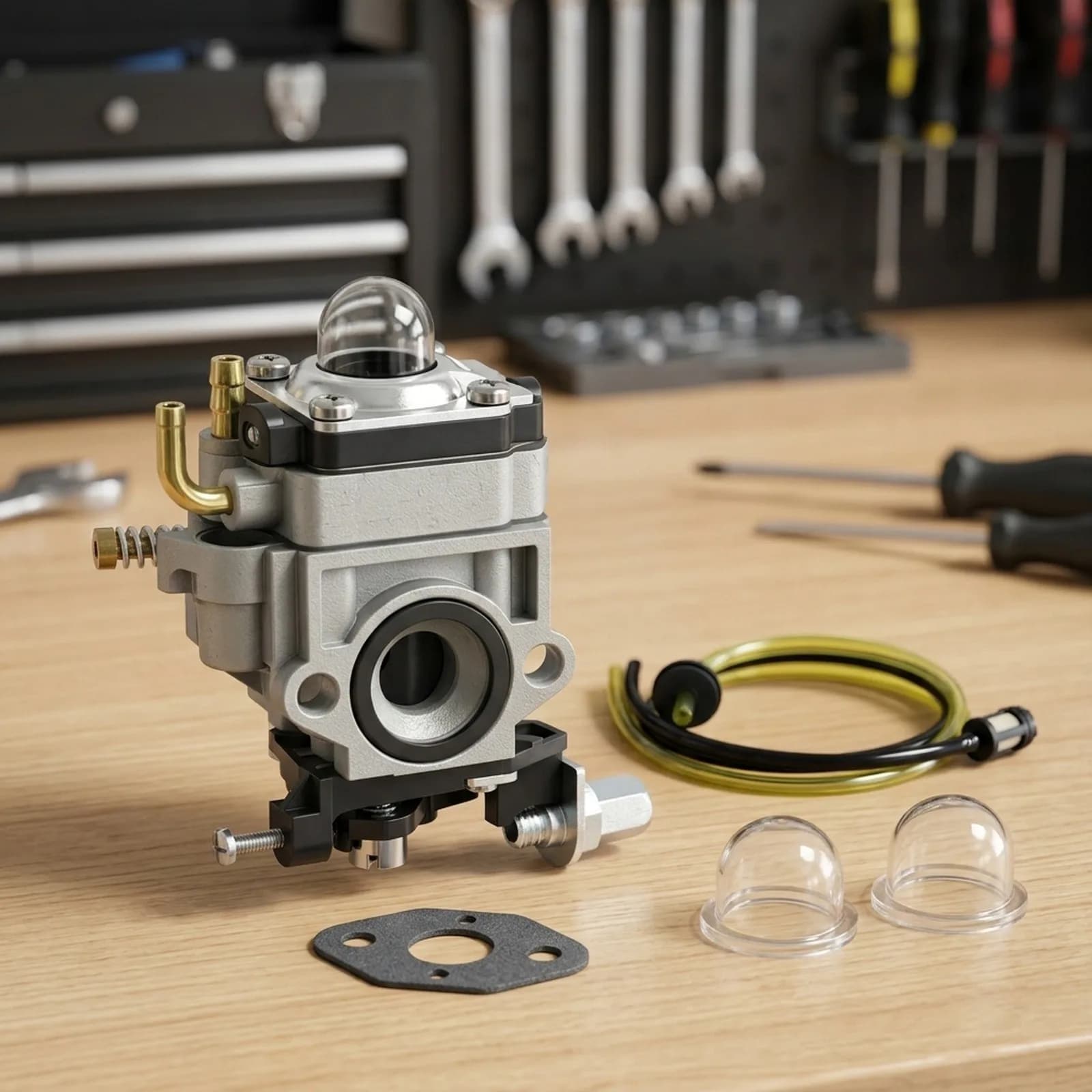 2-Stroke Engine Carburetor Carburetor Kit For Lawn Mowing For Engine Maintenance Improve Engine Efficiency Easy To Install