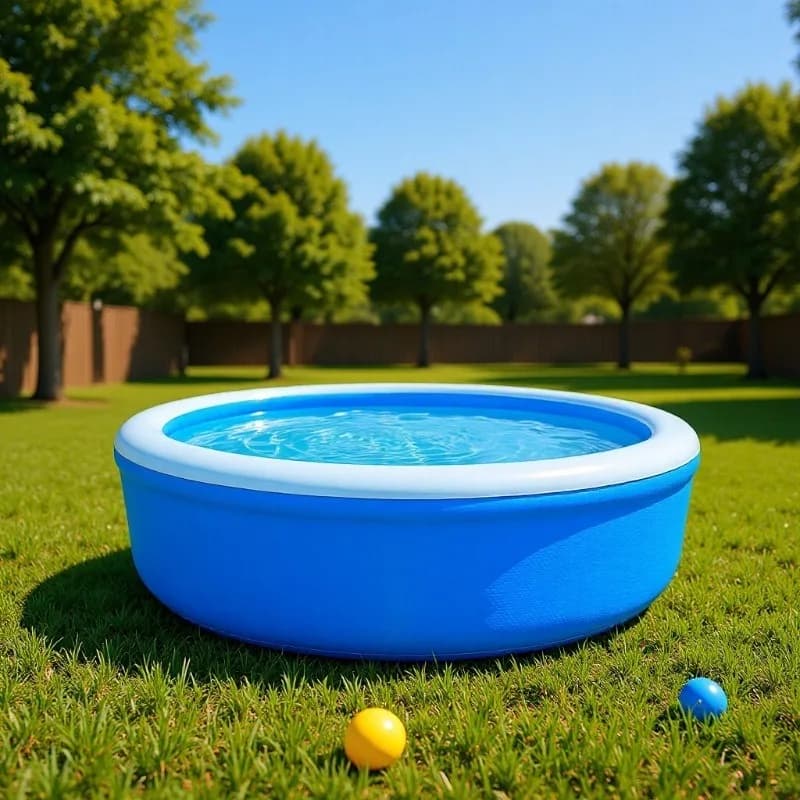 Round inflatable pool Outdoor butterfly inflatable pool Household pool