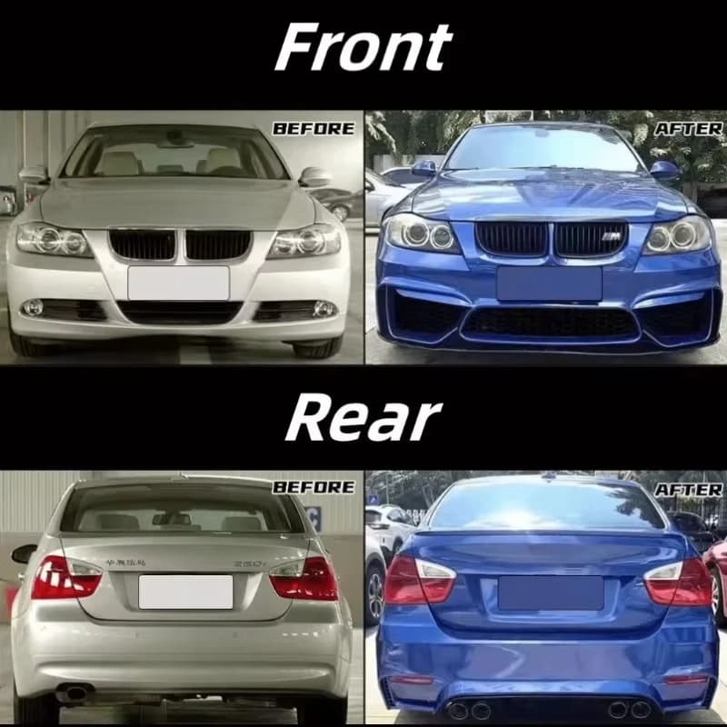 High Quality Car Body Kit for BM W 3 Series E90 2005 2006 2007 2008 Upgrade M4 Style Front Rear Bumper Exterior Bodykit