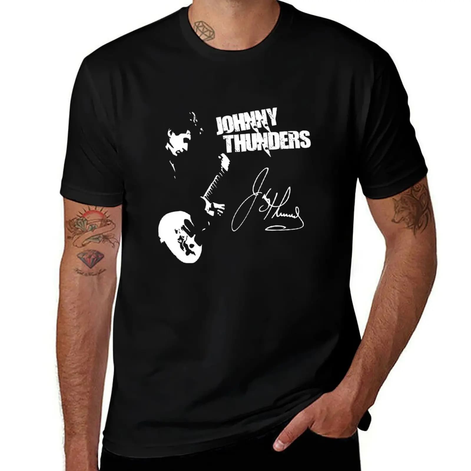 Johnny Thunders Signature T-Shirt Comfortable Daily Wear Tee T-Shirt