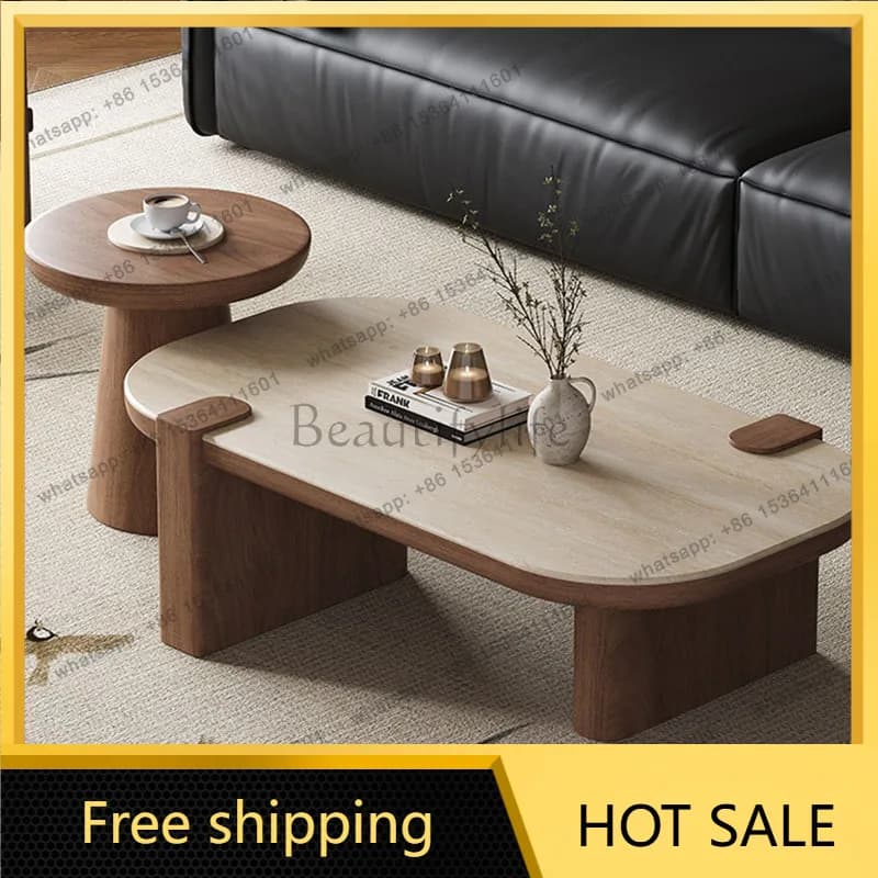 LDSpace Saving Unique Coffee Table Decoration Accessories Minimalist Adjustable Side Table Aesthetic Simple   Home Furniture