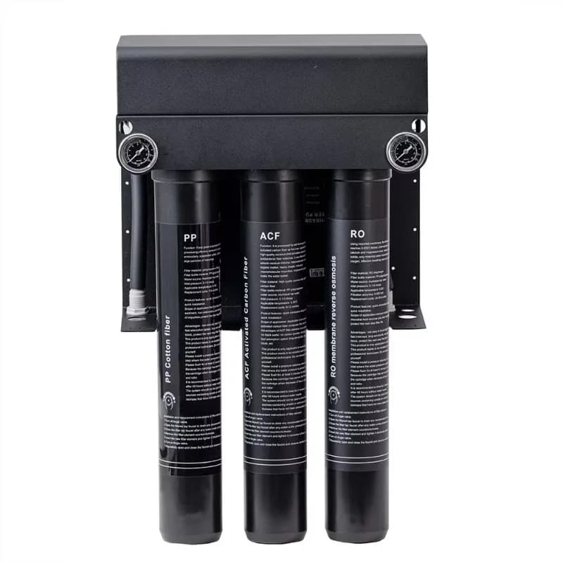 2.5L 1000GPD Reverse Osmosis Purifier System Plastic Electric Water Filter for Commercial Ice Maker Coffee Outdoor Household