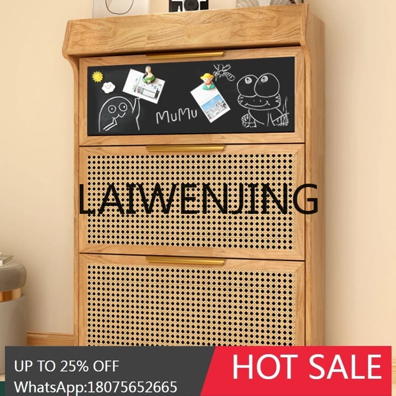 RWJ Entrance Cabinet Japanese-Style Tilting Storage Cabinet Small Apartment