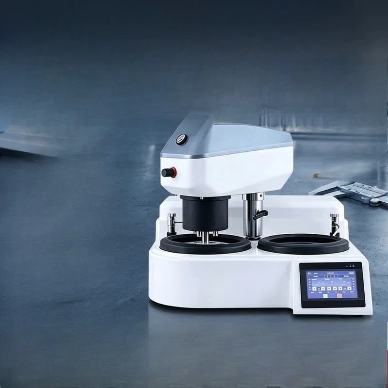 Metallographic grinding and polishing machine Double disc double control metallographic grinding machine stepless speed change
