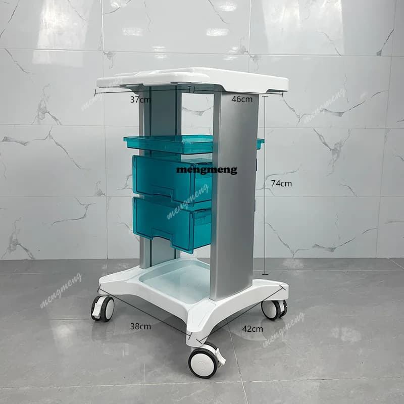 Beautify Instrument Trolley Cart Medical Manicure Tattoo Utility Salon Trolley Storage Shelf Salon Furniture Kosmetik DD